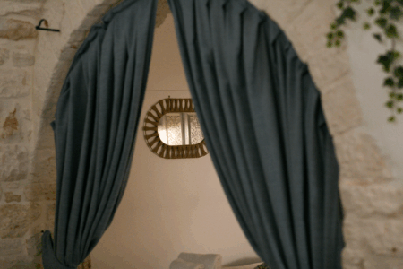 Dettaglio tenda trullo Artemis.